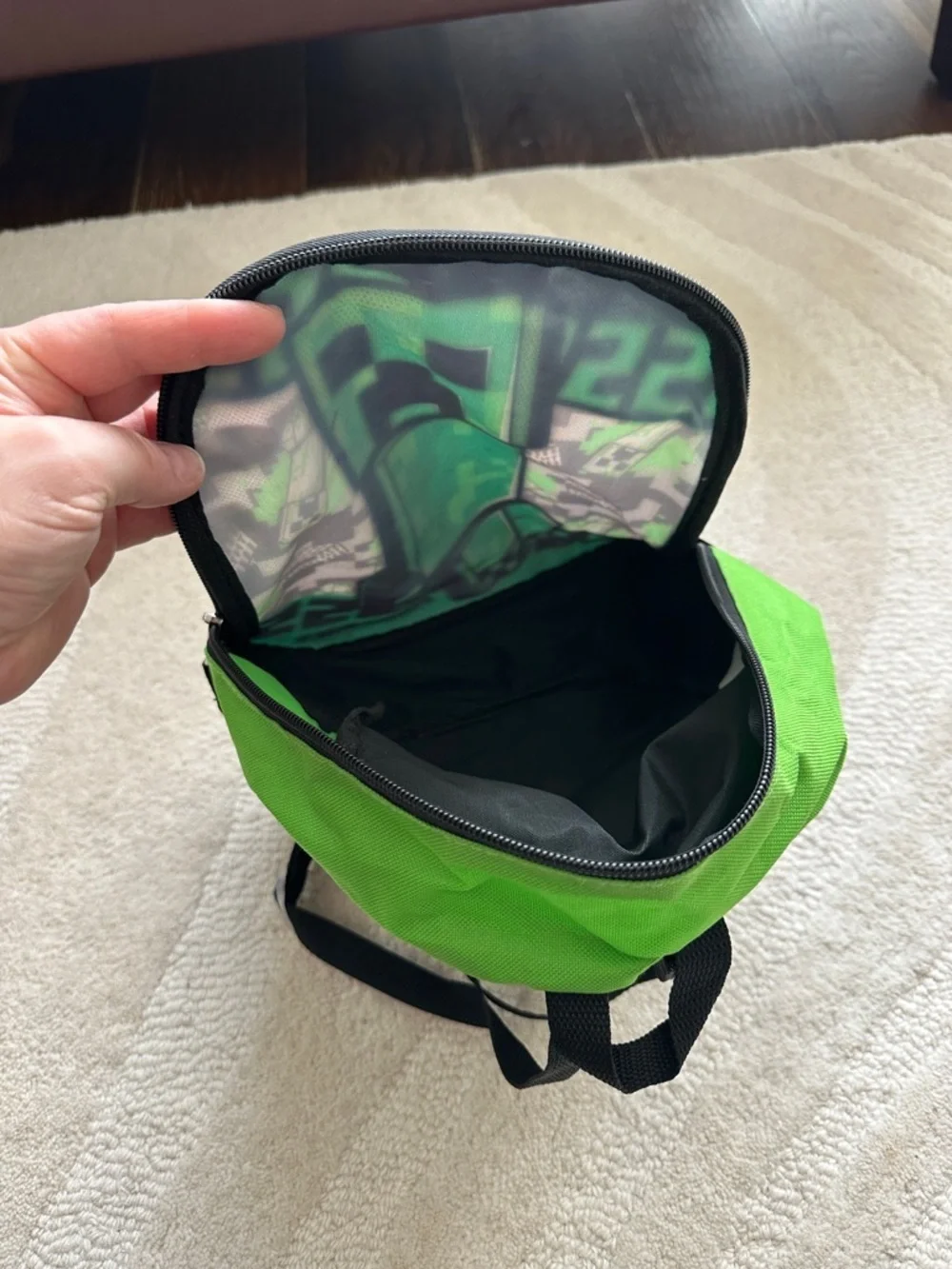 Minecraft Green Creeper Kids Mini Backpack